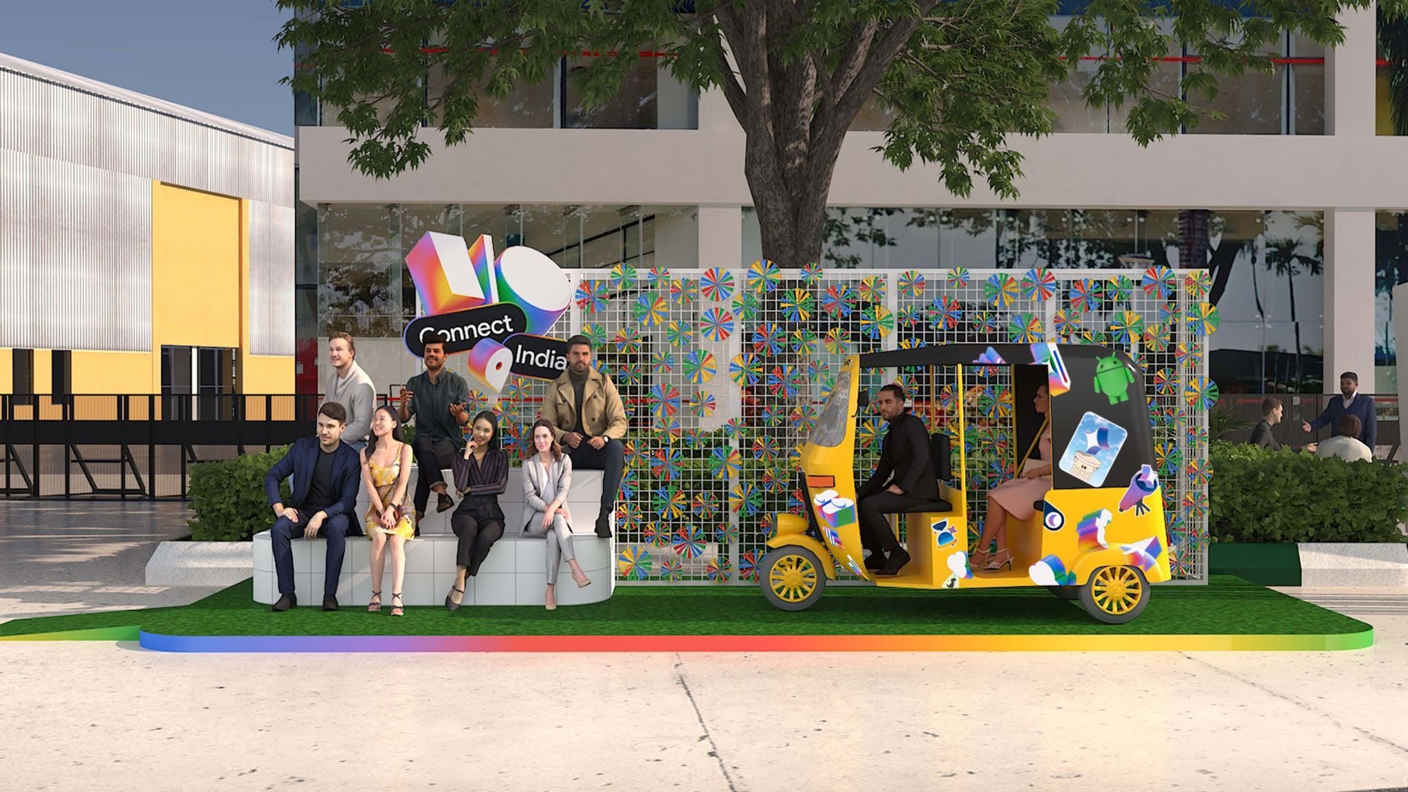 Entry Walkway Photo Op Render